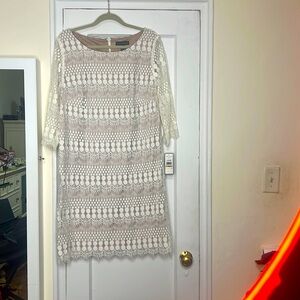 Cream and beige dress